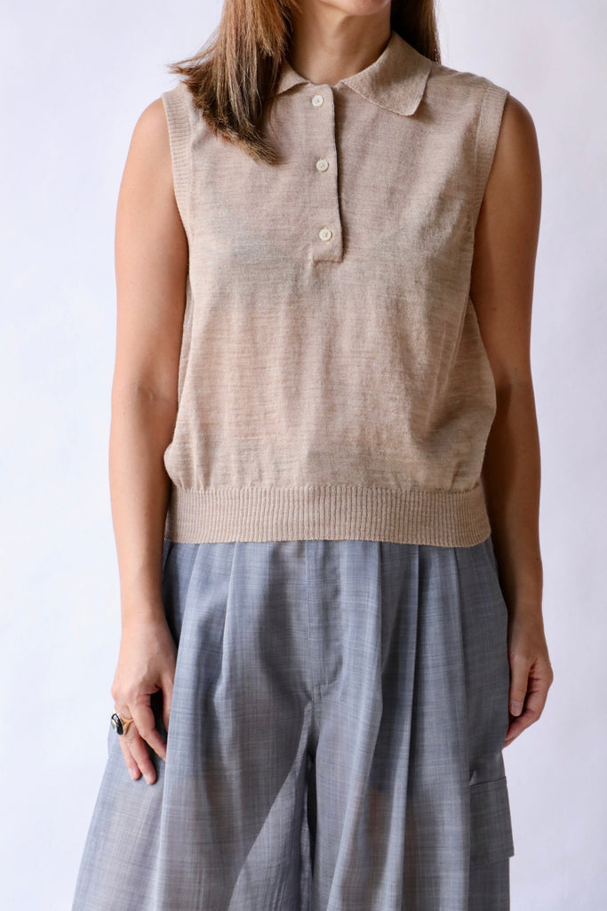 Rachel Comey Pola Vest in Brown Knitwear Rachel Comey 