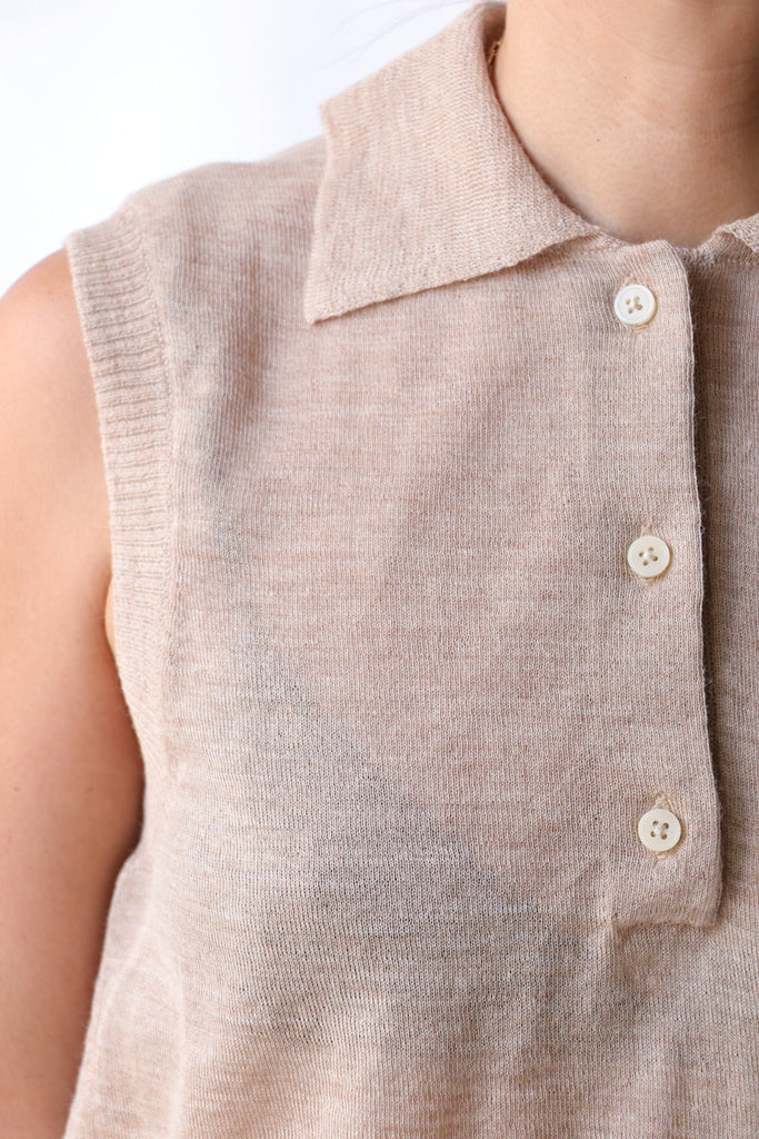 Rachel Comey Pola Vest in Brown Knitwear Rachel Comey 