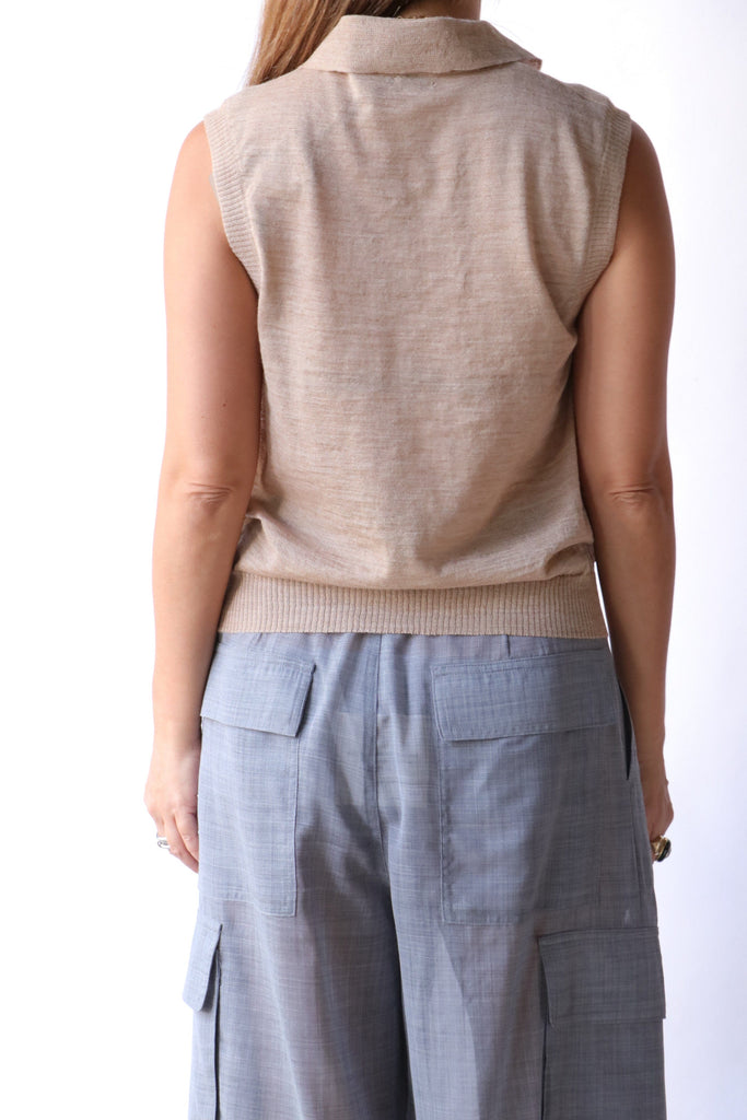 Rachel Comey Pola Vest in Brown Knitwear Rachel Comey 