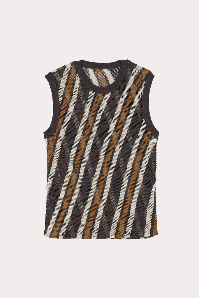 Rachel Comey Rhett Tank in Charcoal Multi tops-blouses Rachel Comey 