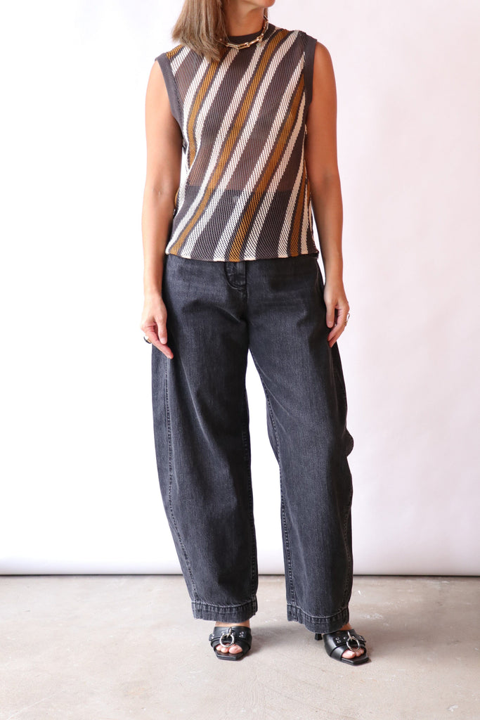 Rachel Comey Rhett Tank in Charcoal Multi tops-blouses Rachel Comey 