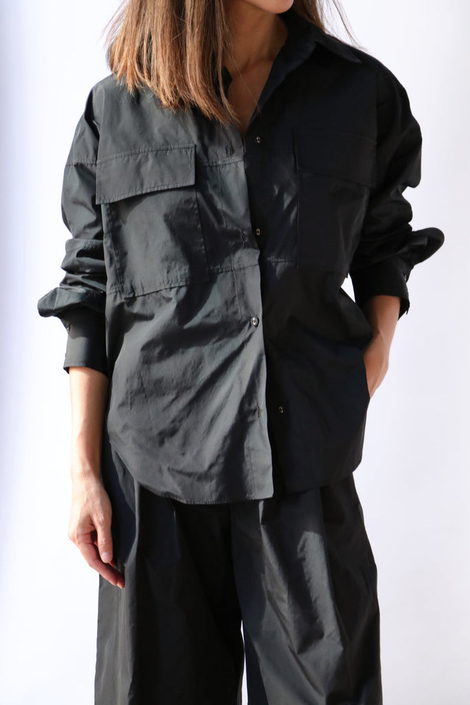Rachel Comey Scotch Shirt in Black tops-blouses Rachel Comey 