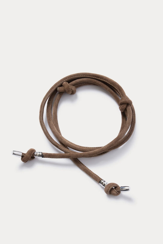 Rachel Comey Tubular Tie Belt w/ Hardware (Mud) Accessories Rachel Comey 