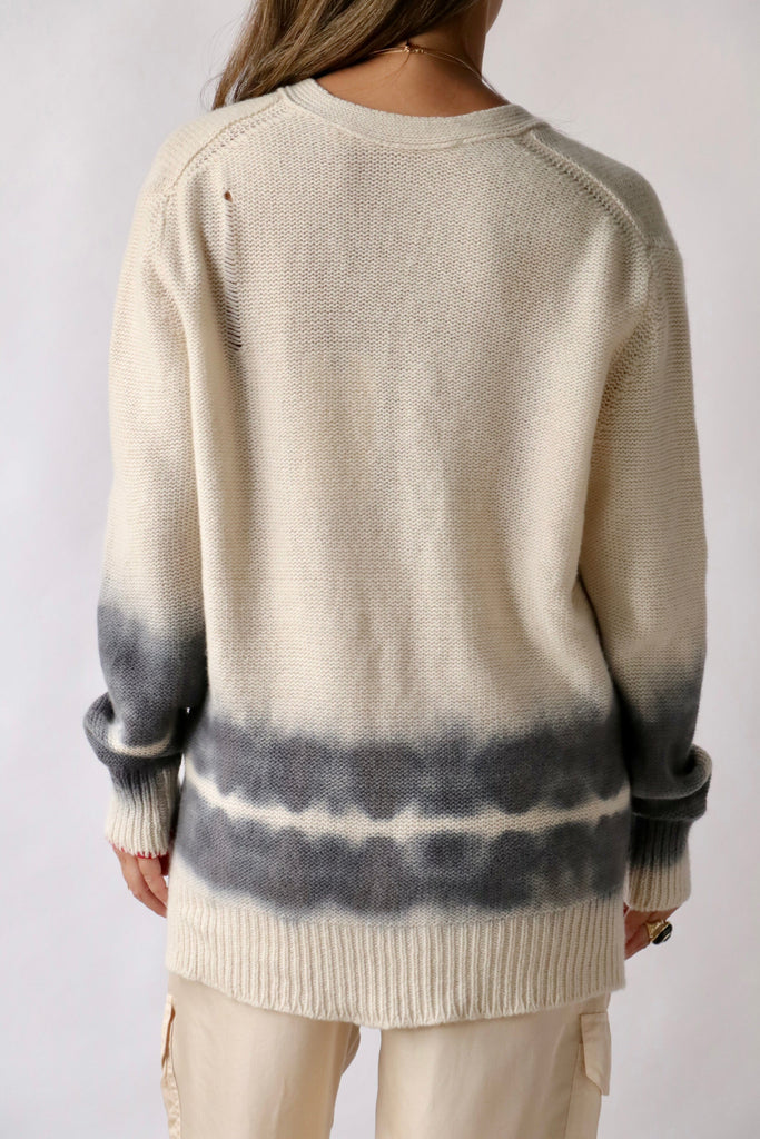 Raquel Allegra Evans Cardigan in Cream Knitwear Raquel Allegra 