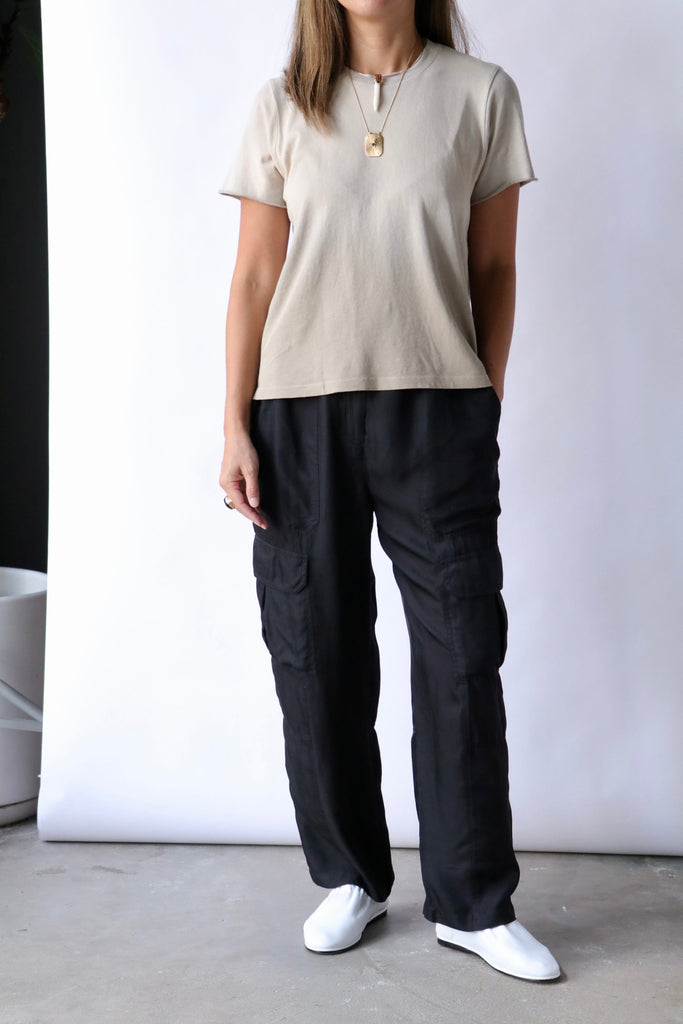 Raquel Allegra Liana Tee in Faded Sand T-Shirts & Tanks Raquel Allegra 