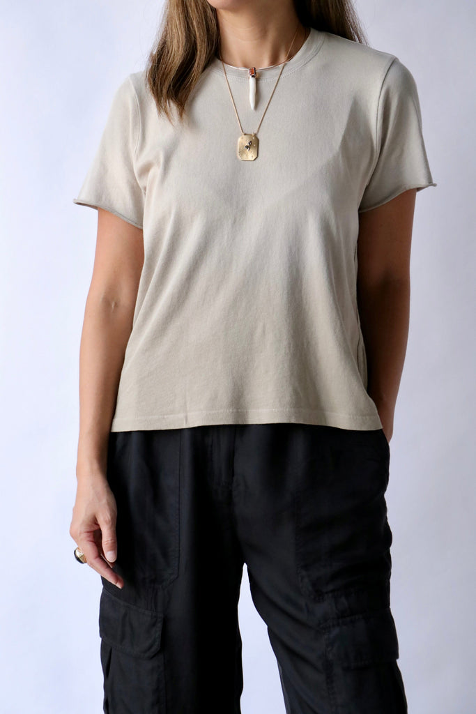 Raquel Allegra Liana Tee in Faded Sand T-Shirts & Tanks Raquel Allegra 