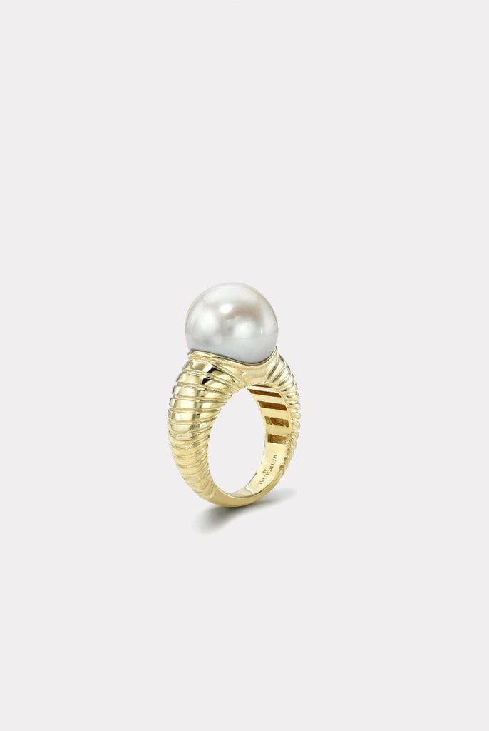 Retrouvai Grandfather South Sea Pearl Modern Love Ring Jewelry Retrouvai 