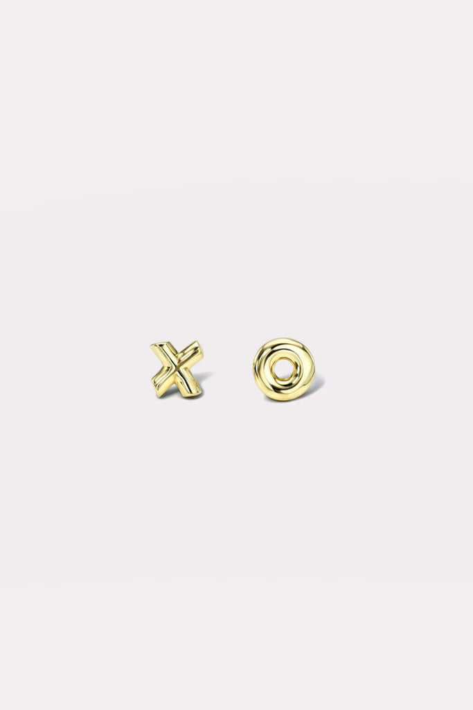 Retrouvai Mini All Gold XO Earring Studs Jewelry Retrouvai 