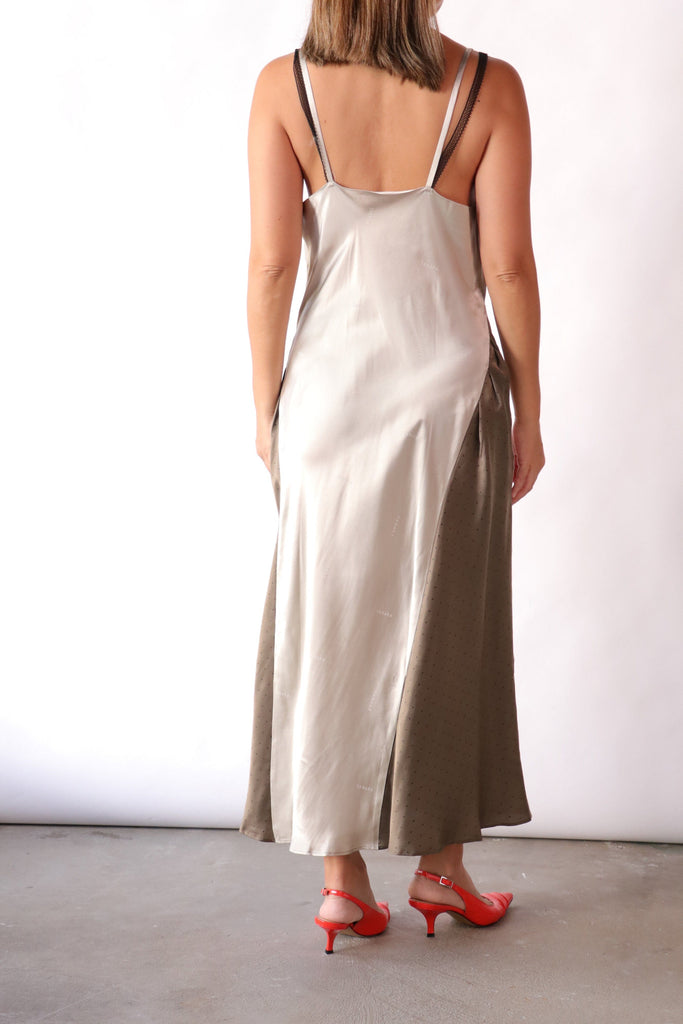 Tanaka Cami Dress in Beige Dresses Tanaka 