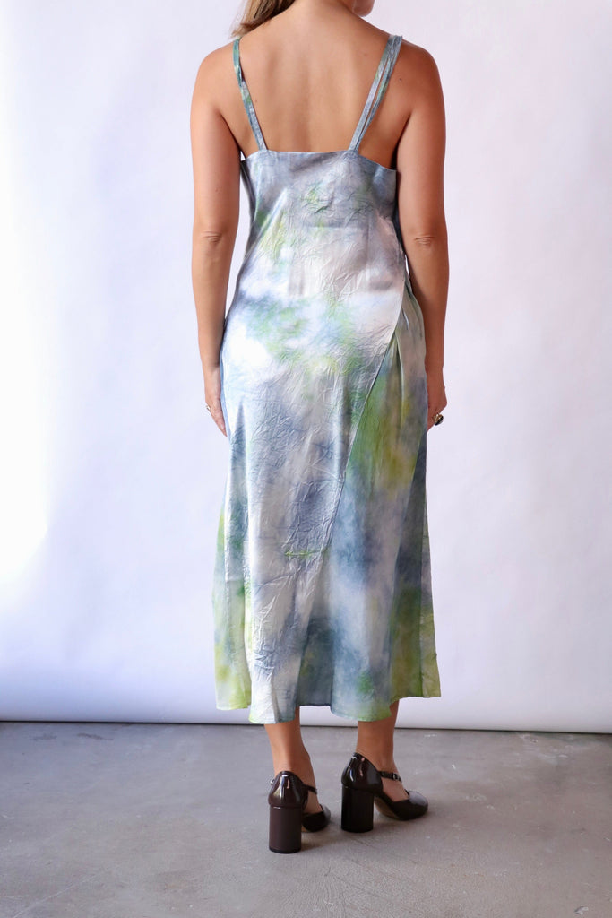 Tanaka Cami Dress in Green Blue Dresses Tanaka 