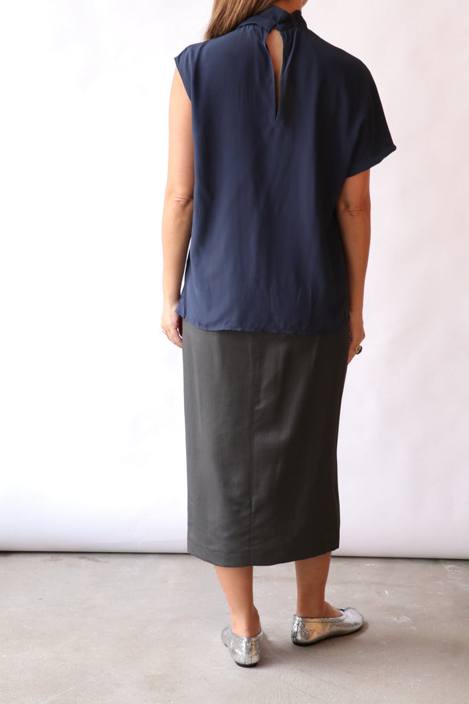 Tela Lizzie Skirt in Graphite Bottoms Tela 