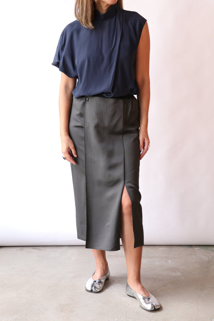 Tela Lizzie Skirt in Graphite Bottoms Tela 