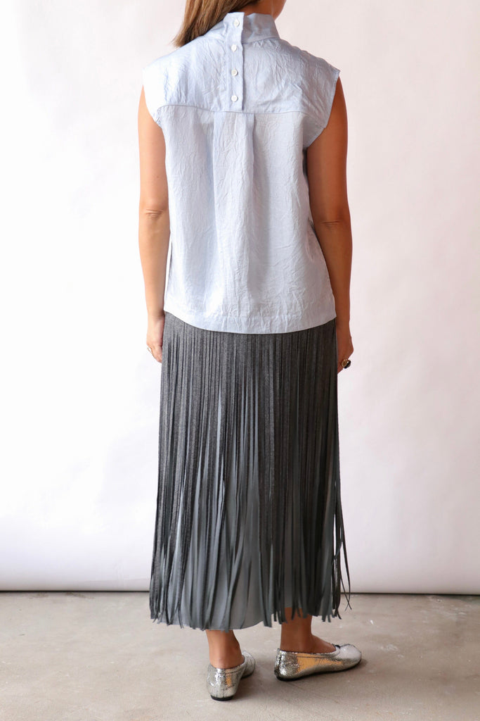 Tela Neil Top in White/Black tops-blouses Tela 