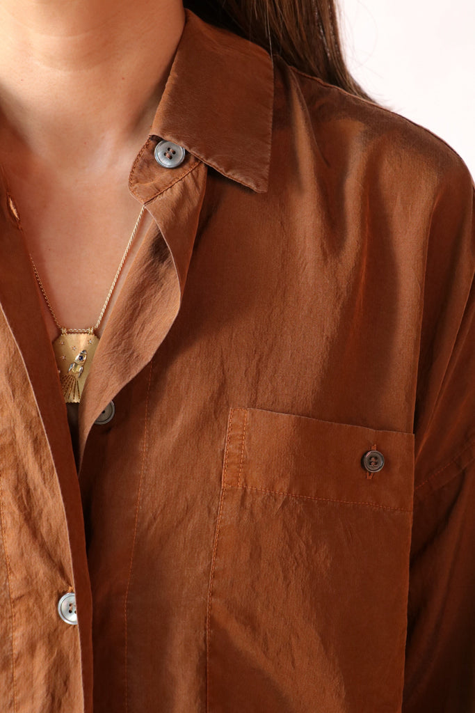 Tela Paprika Shirt in Biscuit tops-blouses Tela 