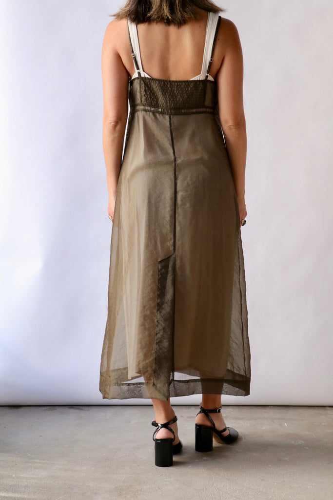 Tela Tebe Dress in Military Green Dresses Tela 