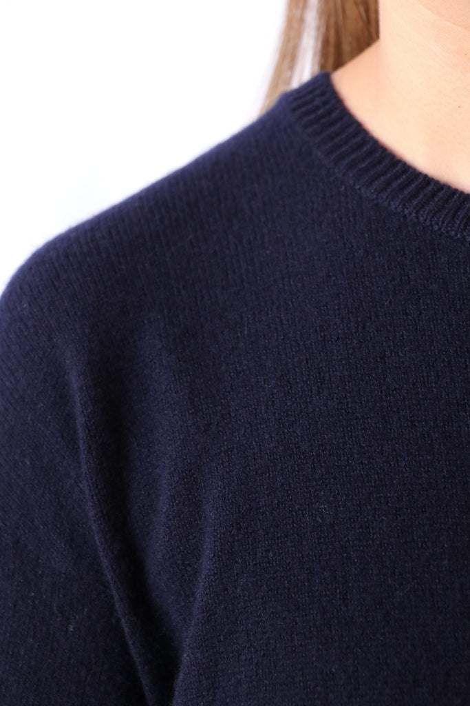 The Elder Statesman Oversized Tee Dress in Navy Dresses The Elder Statesman 