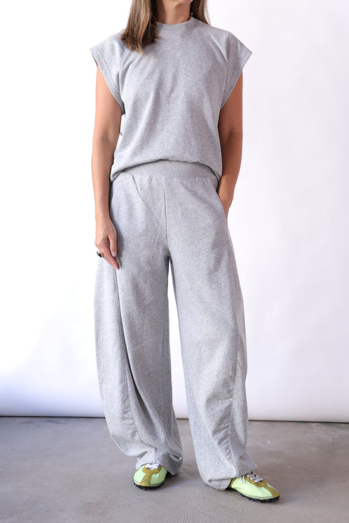 Tibi Light Weight Sweatshirting Winslow Pant Bottoms Tibi 