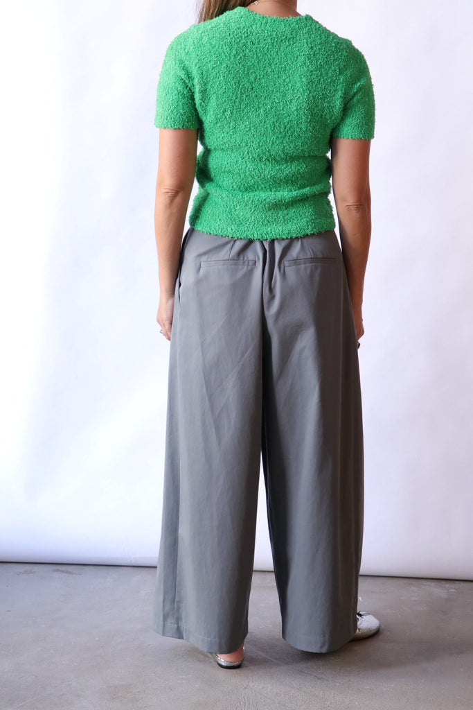 Tibi Serviette Baby T-Shirt in Green tops-blouses Tibi 