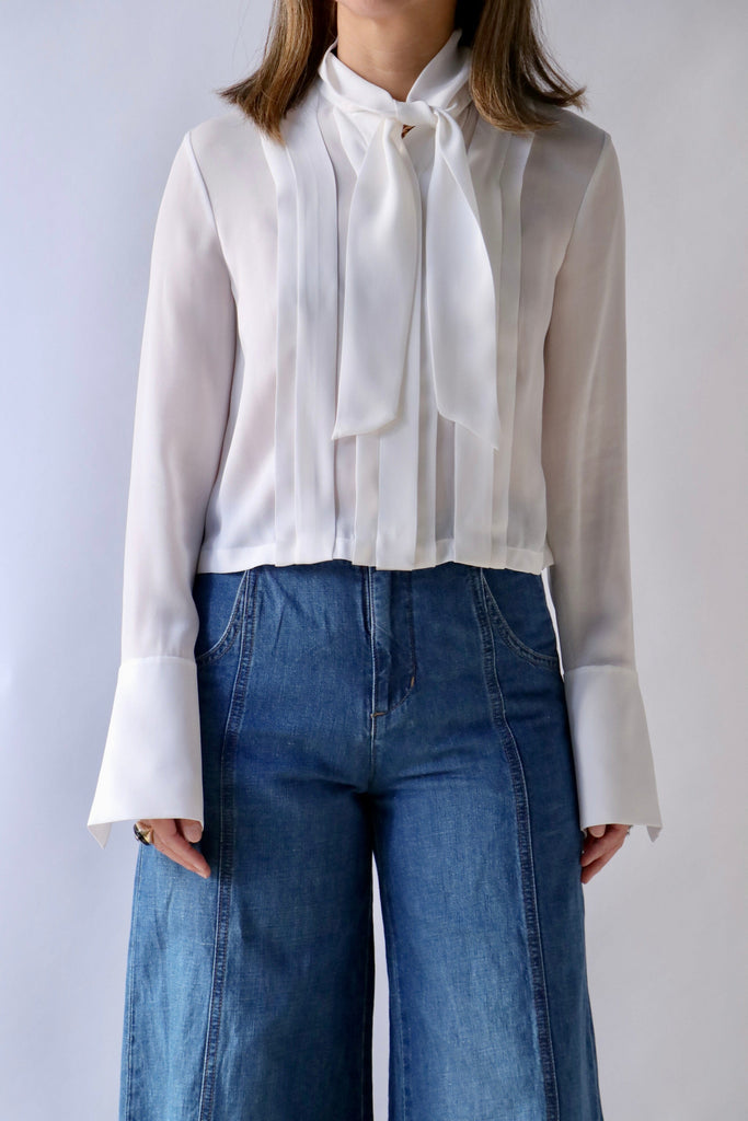 TWP Bergman Top in Silk Georgette tops-blouses TWP 