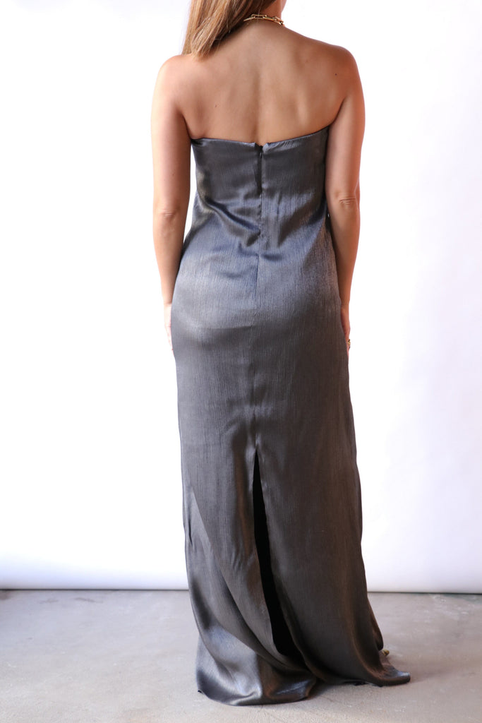 TWP Carolyns Gown in Charcoal Dresses TWP 