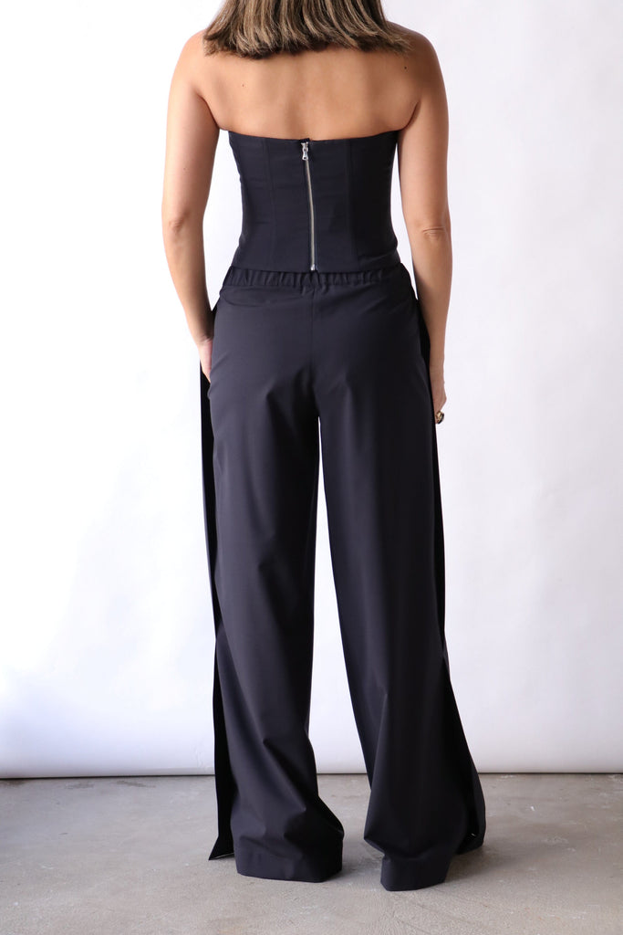 TWP Eva Pant with Tux Pleat in Midnight Bottoms TWP 