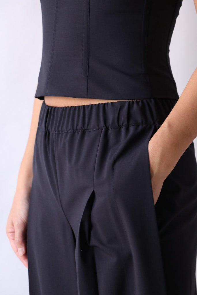 TWP Eva Pant with Tux Pleat in Midnight Bottoms TWP 