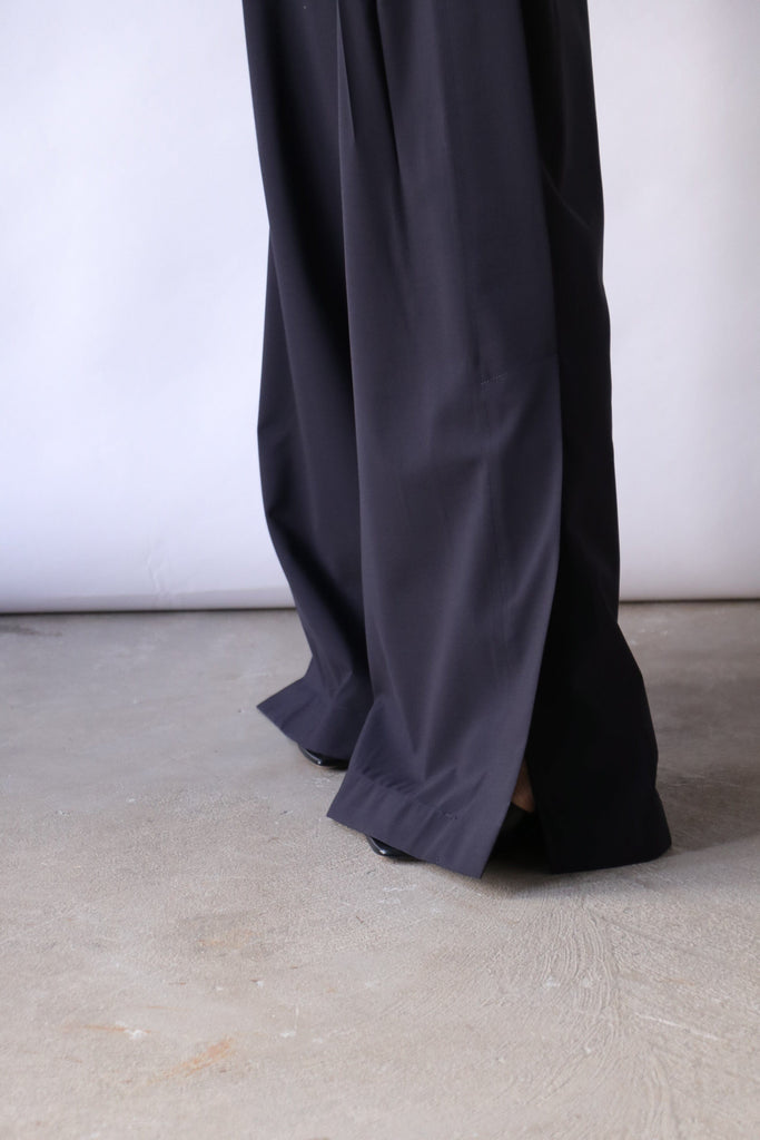 TWP Eva Pant with Tux Pleat in Midnight Bottoms TWP 