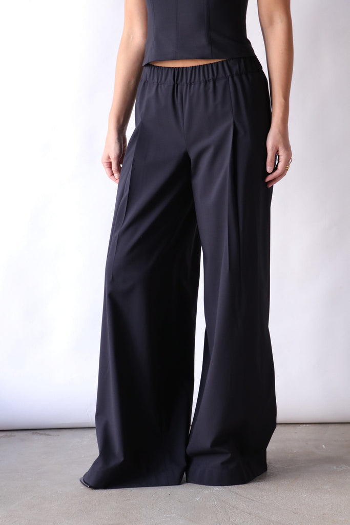 TWP Eva Pant with Tux Pleat in Midnight Bottoms TWP 