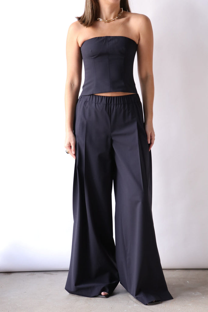 TWP Eva Pant with Tux Pleat in Midnight Bottoms TWP 