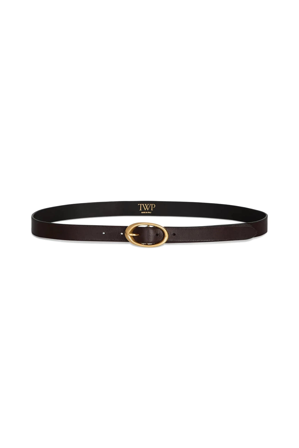 TWP Narrow Belt in Leather | WE ARE ICONIC