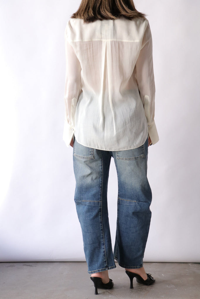 TWP New Beloved in Sheer Crinkled Shirting tops-blouses TWP 