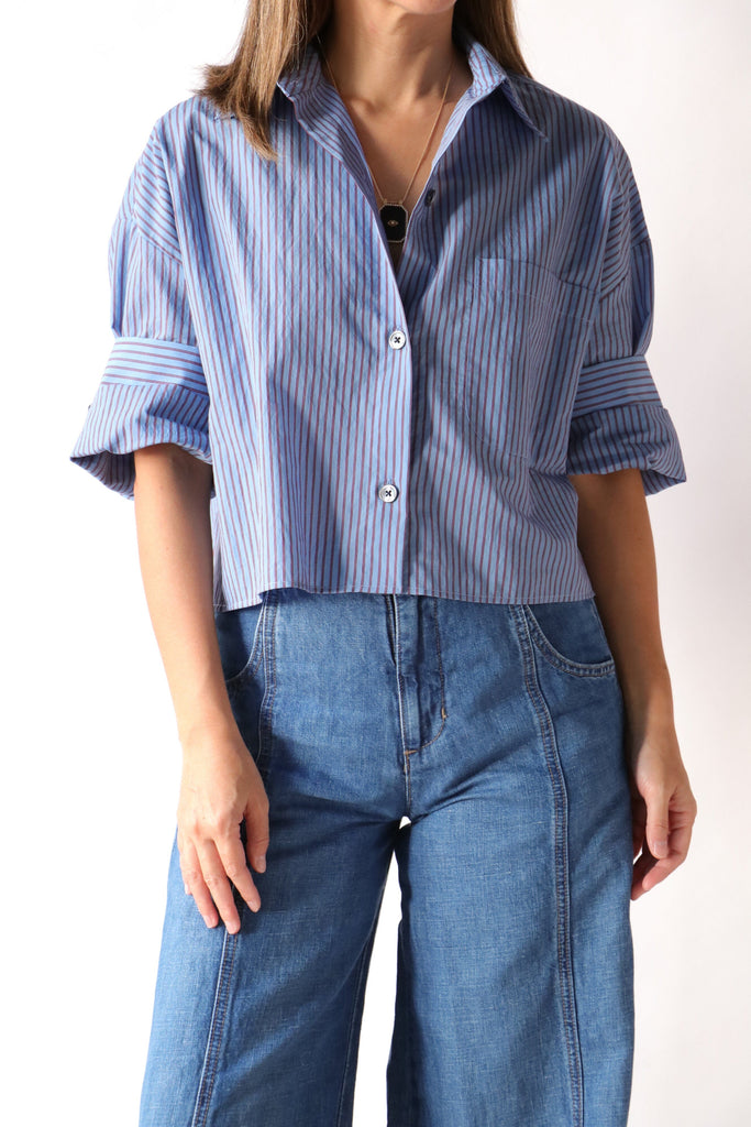 TWP Next Ex in Blue/Wine tops-blouses TWP 