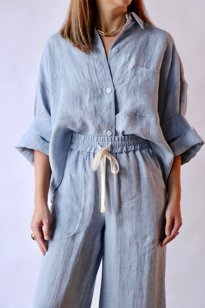 TWP Next Ex Top in Light Indigo tops-blouses TWP 