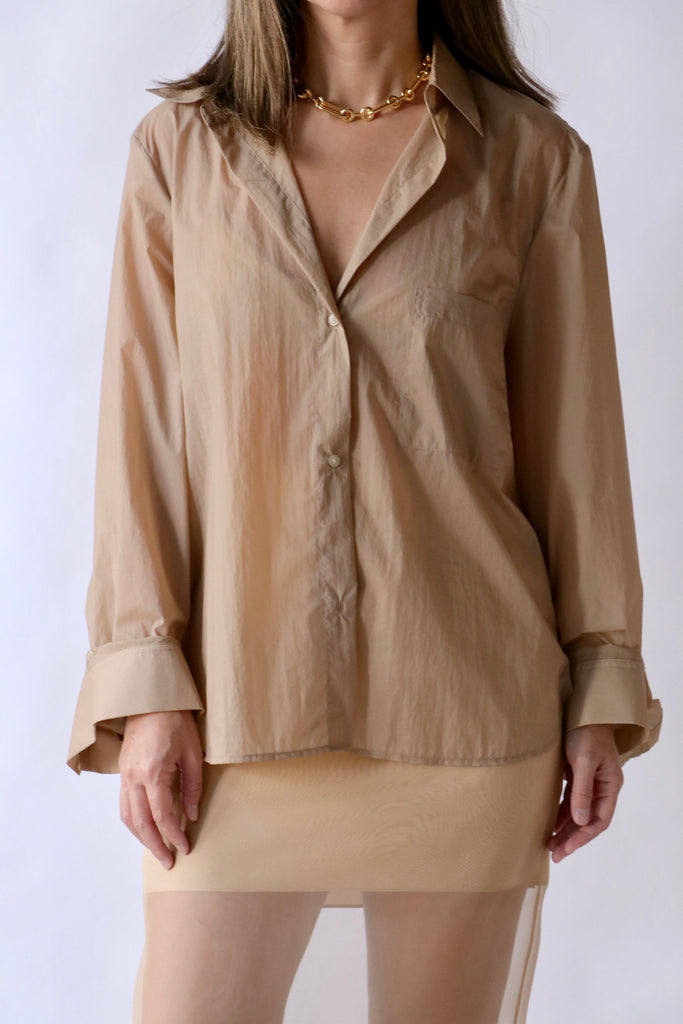 TWP Next Morning Top in Khaki tops-blouses TWP 