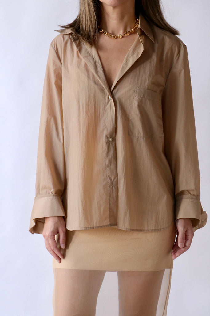 TWP Next Morning Top in Khaki tops-blouses TWP 