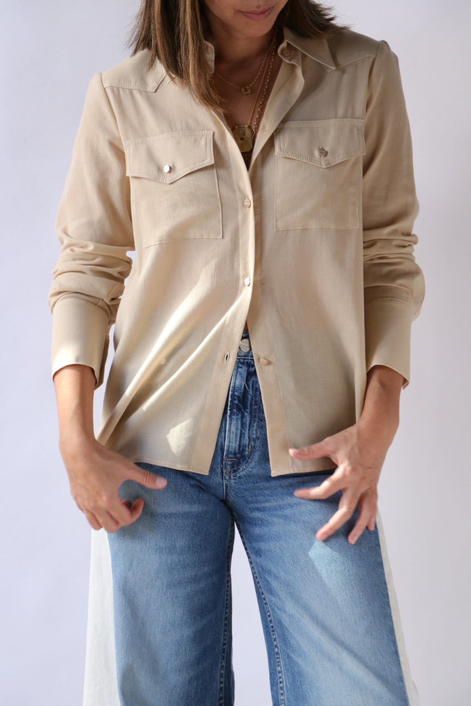 TWP Rancher's Daughter Shirt in Cotton Voile tops-blouses TWP 