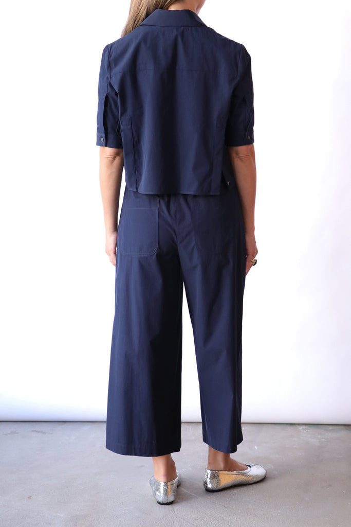 TWP Short Lived Shirt in Midnight tops-blouses TWP 
