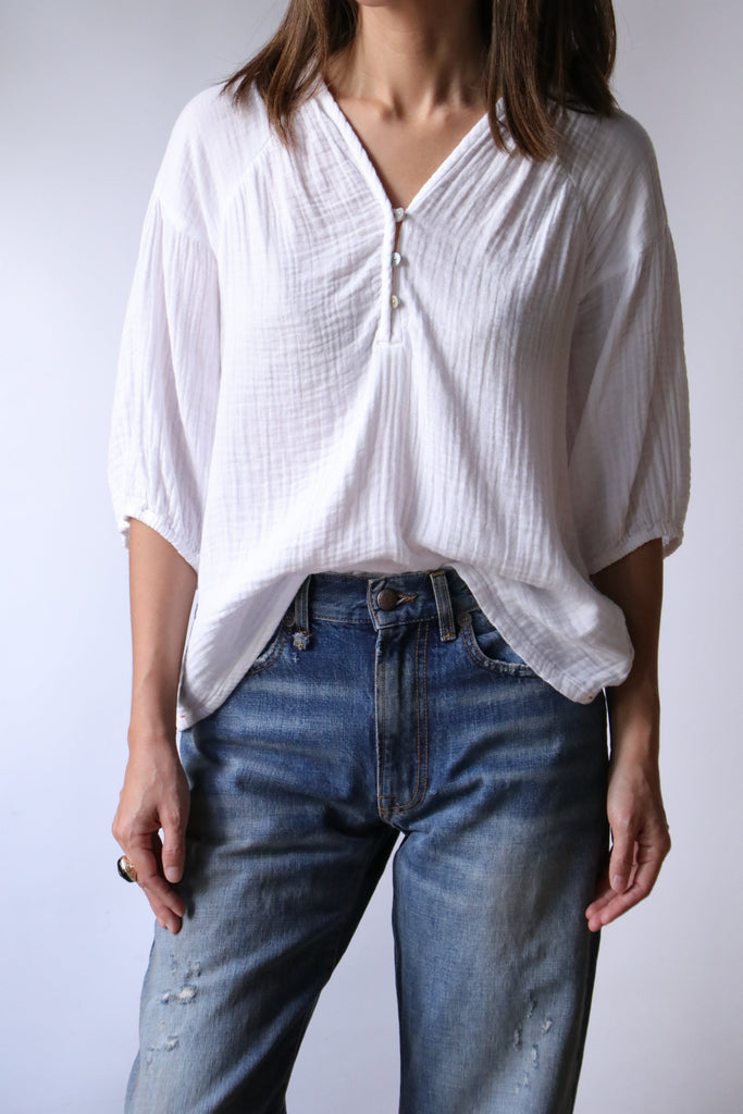 Xirena Felicity Top in White tops-blouses Xirena 