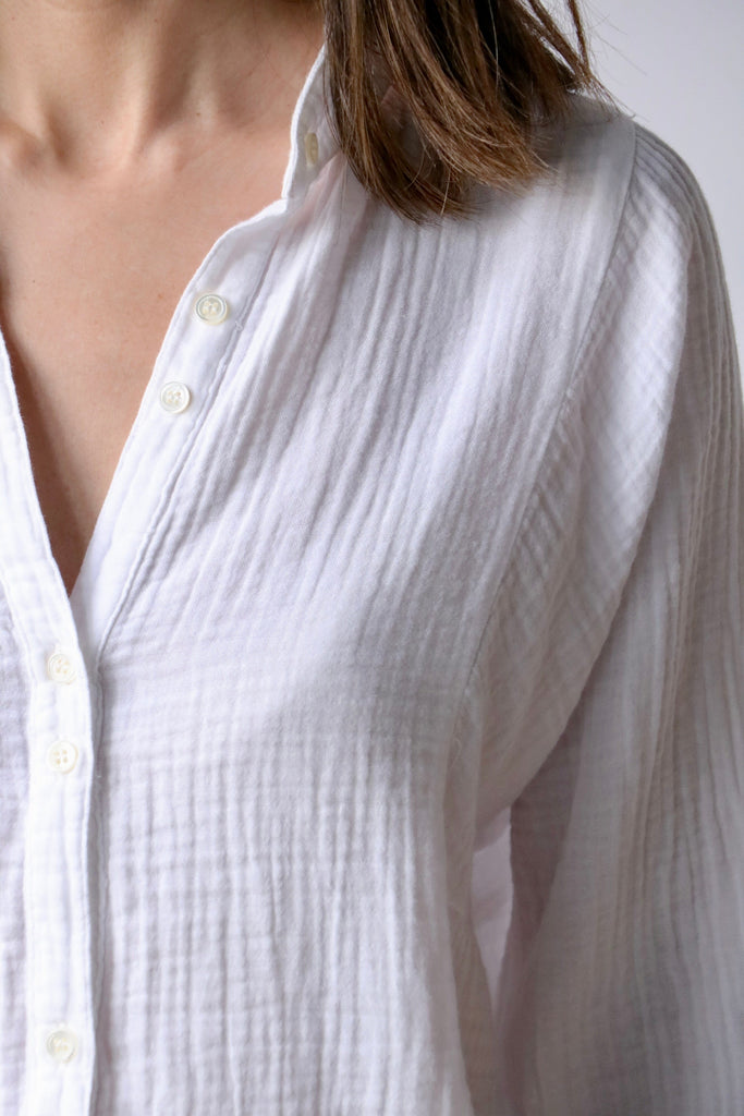 Xirena Gemma Shirt in White tops-blouses Xirena 
