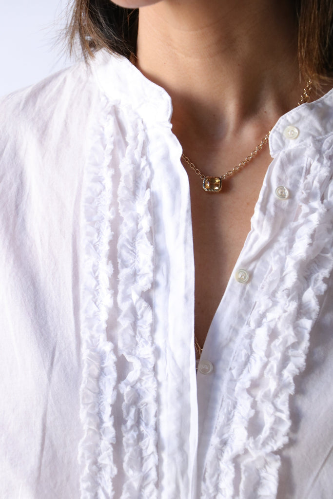 Xirena Sherridan Top in White tops-blouses Xirena 
