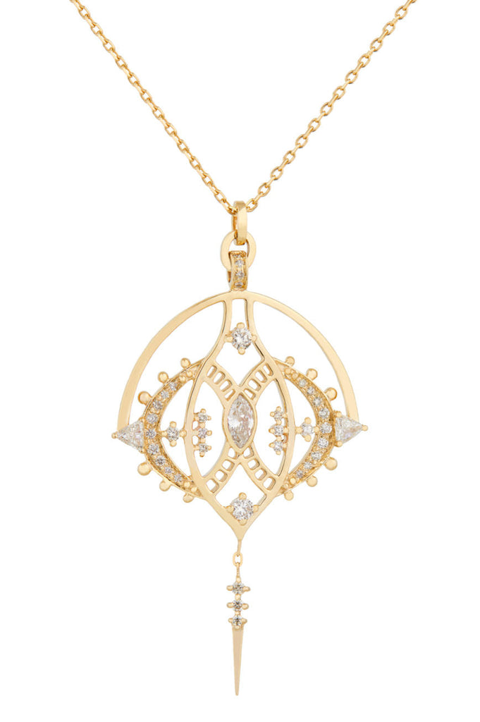 Celine Daoust Marquise Diamonds & Diamonds Mandala Necklace Jewelry Celine Daoust 
