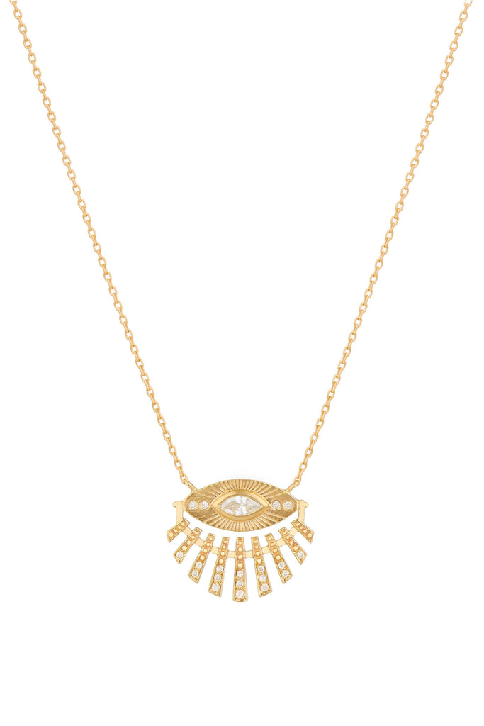 Celine Daoust Sun Eye & Diamonds Necklace Jewelry Celine Daoust 