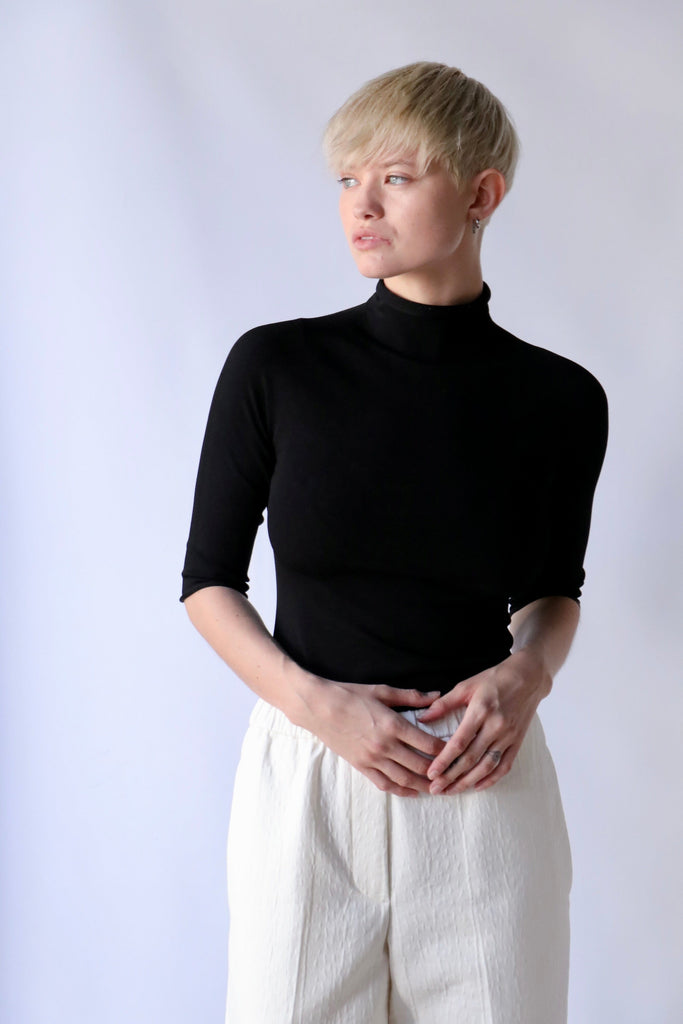 Christian Wijnants Kiyomi Top in Black tops-blouses Christian Wijnants 