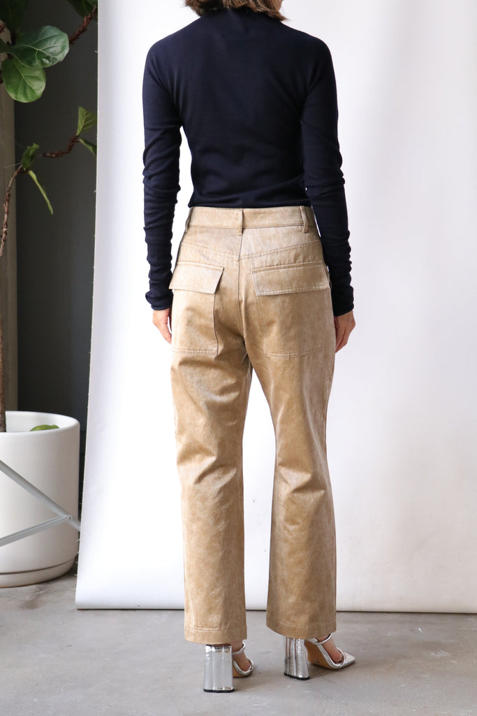 Christian Wijnants Panjad Cropped Trousers in Camel Bottoms Christian Wijnants 
