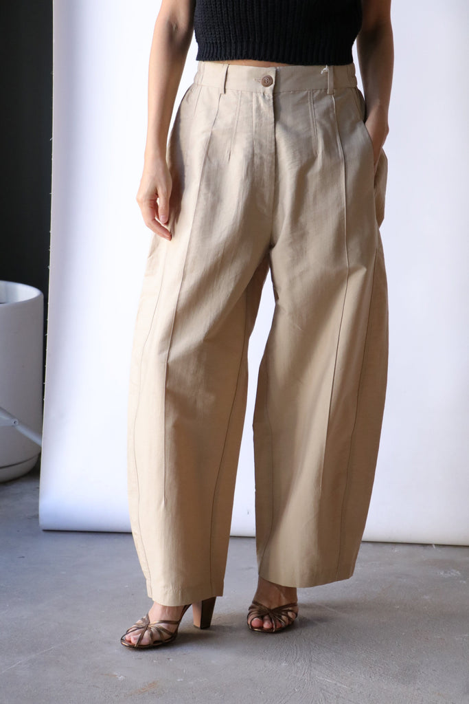 Cordera Seam Curved Pants in Toasted Bottoms Cordera 