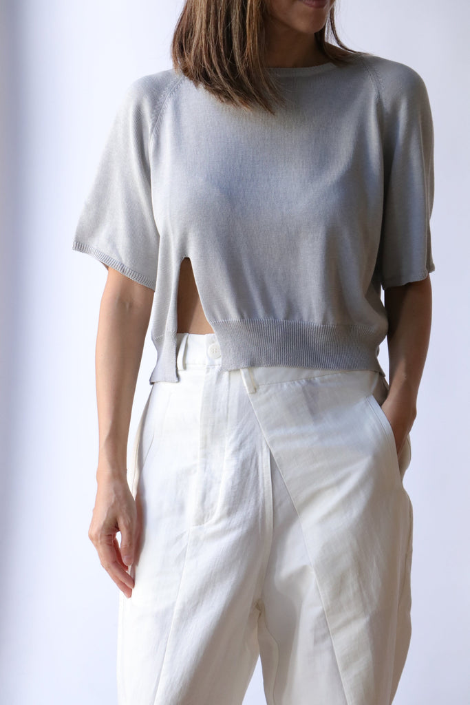 Cordera Silk Opening Top in Murmur tops-blouses Cordera 
