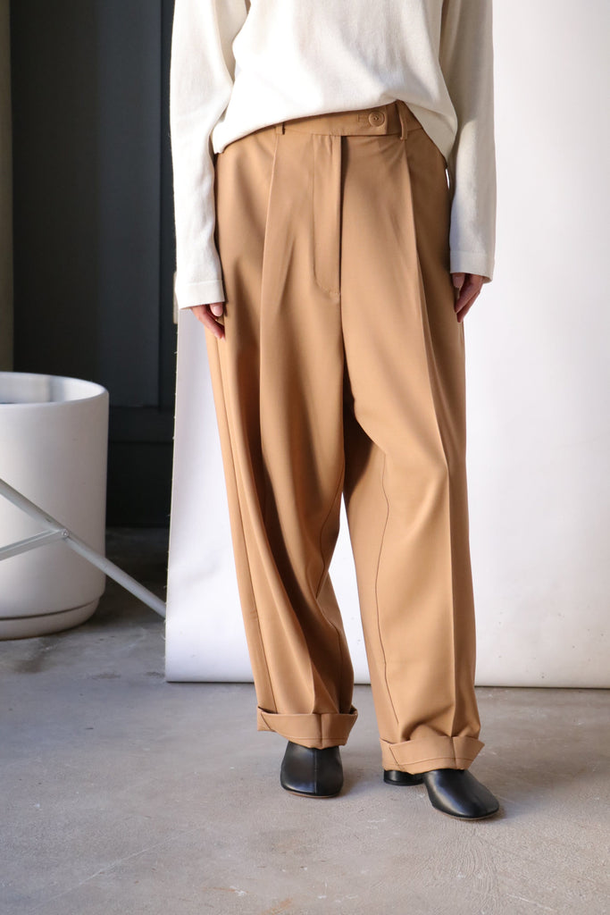 Buy Camel Brown Trousers & Pants for Women by TRENDYOL Online | Ajio.com