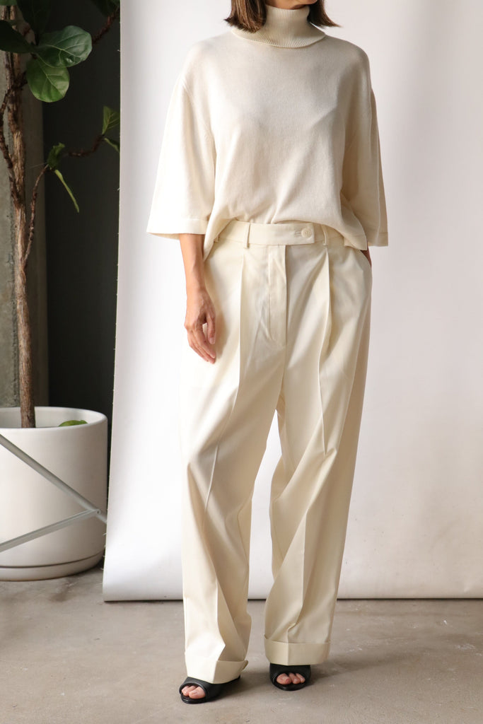 Cordera Tailoring Masculine Pants Ivory | WE ARE ICONIC