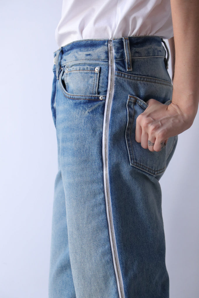 How to sew a professional jeans zipper with a fly shield