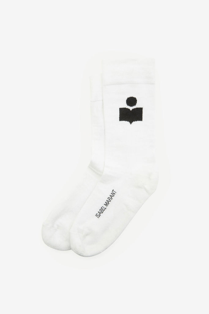 Isabel Marant Siloki Socks in White Accessories Isabel Marant Etoile 